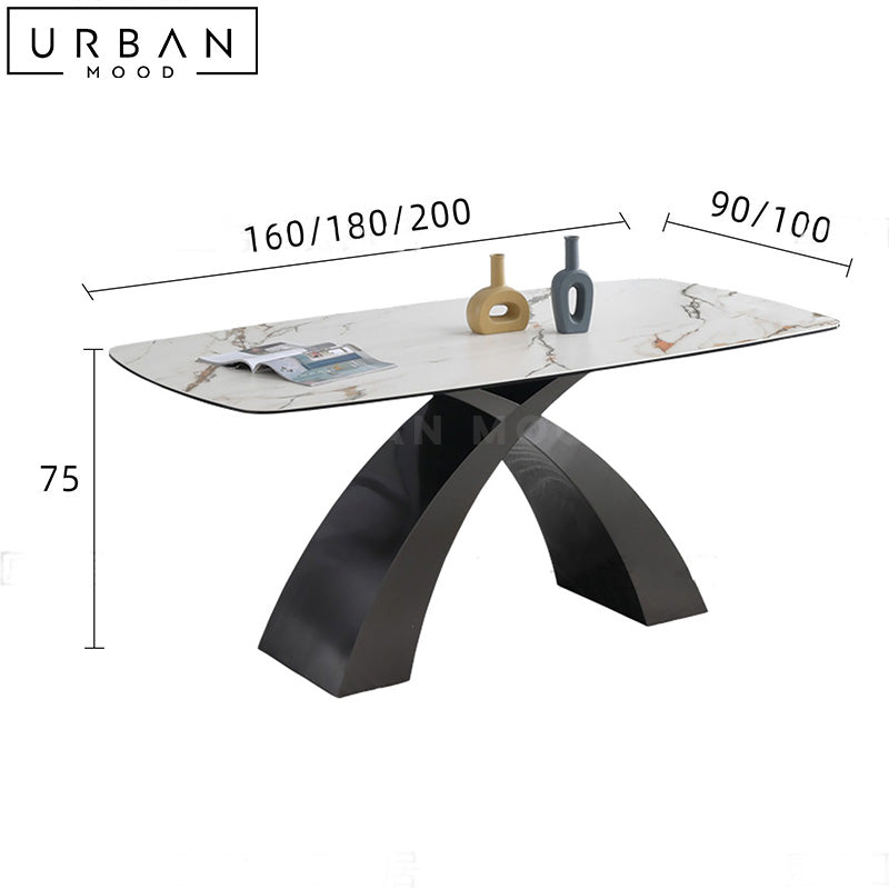 SAHA Modern Sintered Stone Dining Table