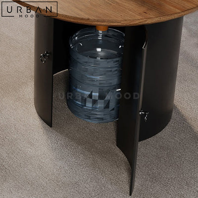 SOLAN Industrial Solid Wood Dining Table