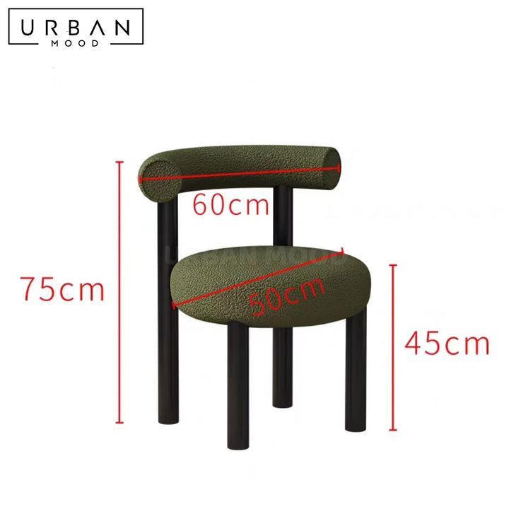 SOLARIS Modern Velvet Dining Chair