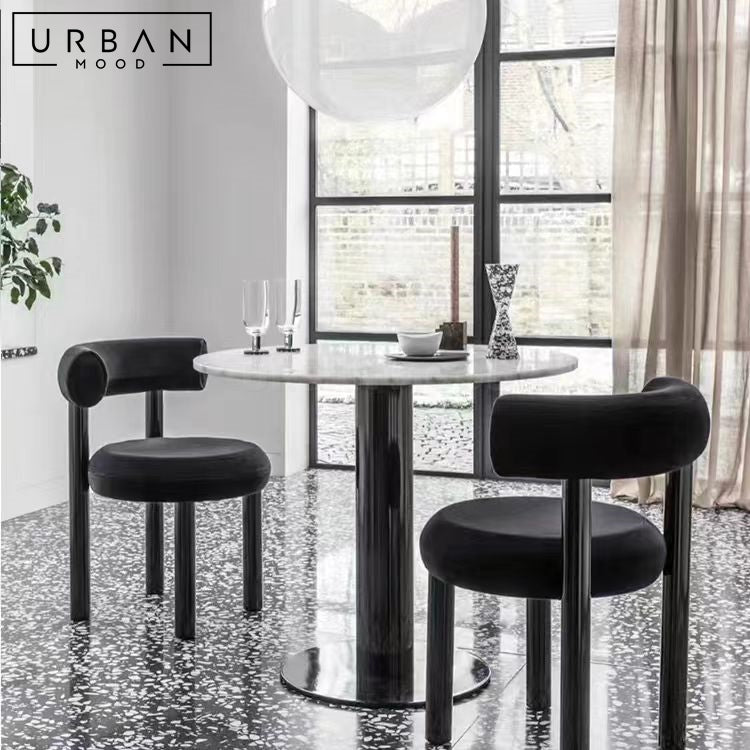 SOLARIS Modern Velvet Dining Chair