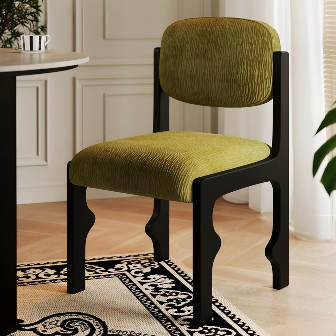 SOLBI French Fabric Dining Chair - Urban Mood Singapore