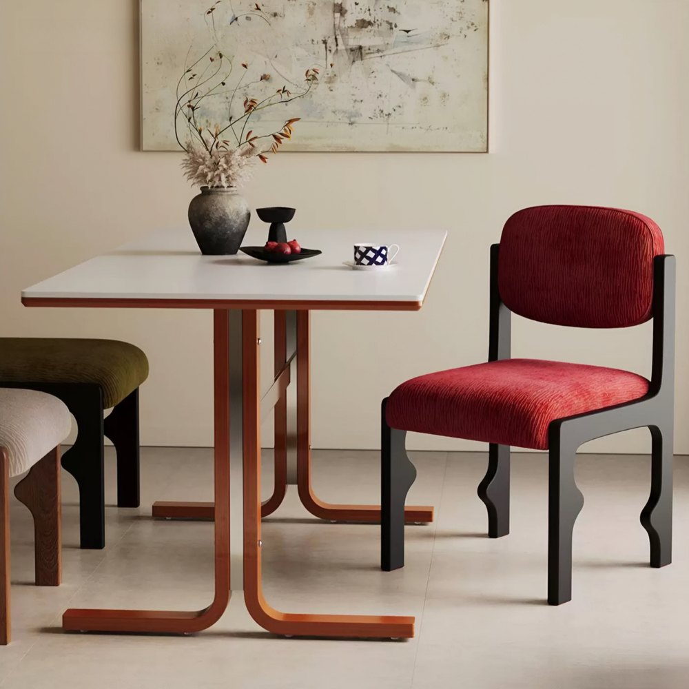 SOLBI French Fabric Dining Chair - Urban Mood Singapore