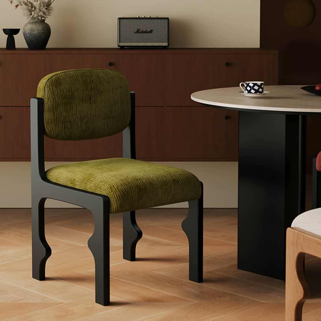 SOLBI French Fabric Dining Chair - Urban Mood Singapore