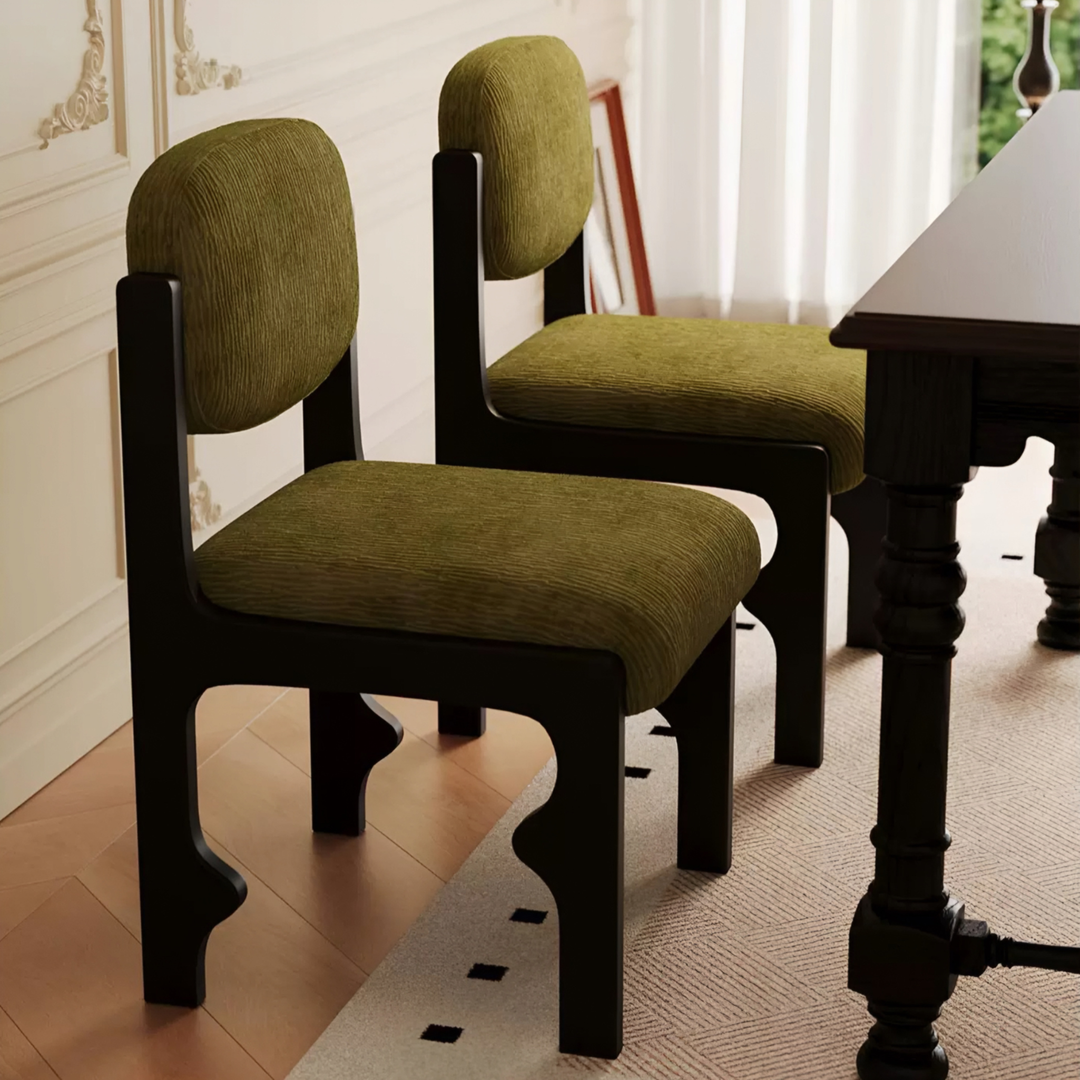 SOLBI French Fabric Dining Chair - Urban Mood Singapore