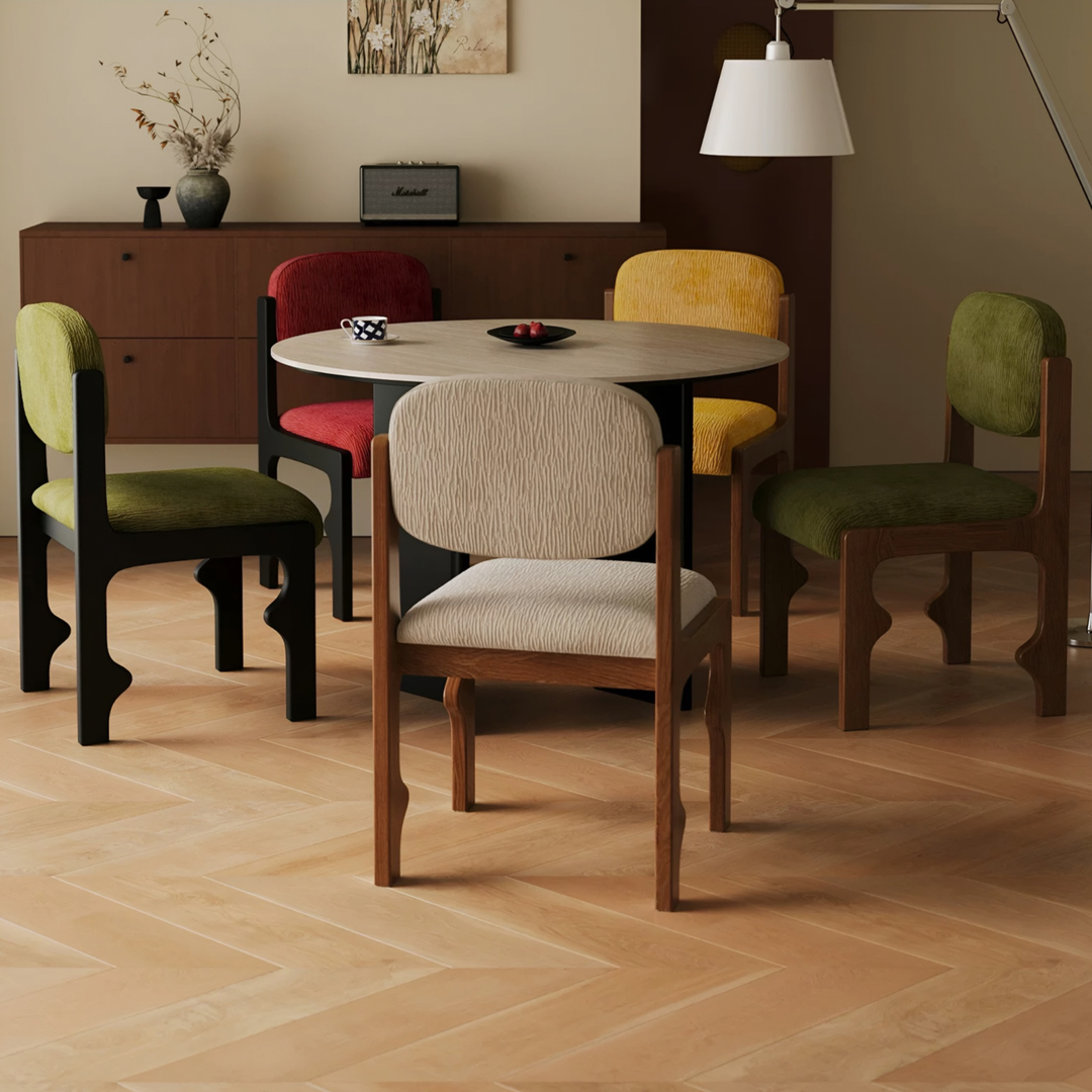 SOLBI French Fabric Dining Chair - Urban Mood Singapore