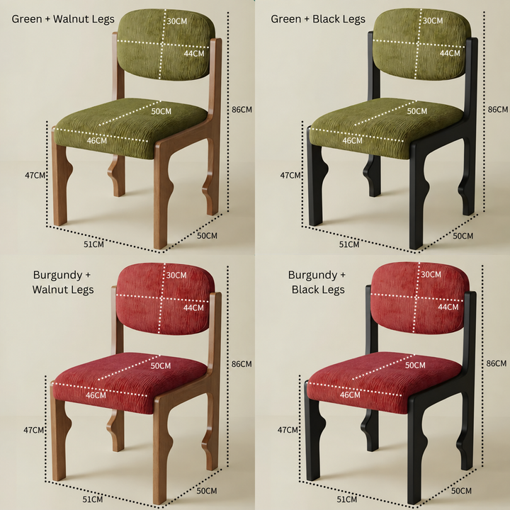 SOLBI French Fabric Dining Chair - Urban Mood Singapore