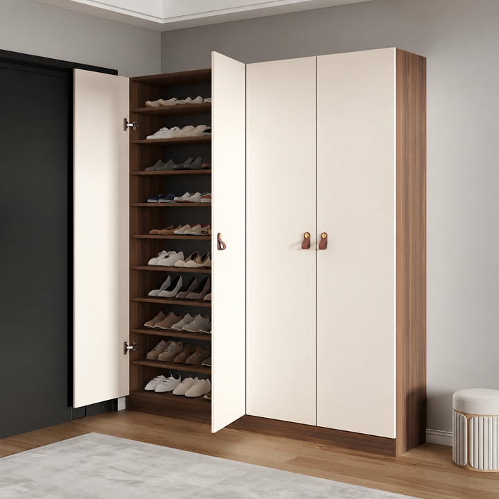 SOLENO Modern Full Height Shoe Cabinet - Urban Mood Singapore