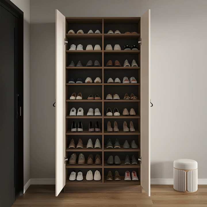 SOLENO Modern Full Height Shoe Cabinet - Urban Mood Singapore