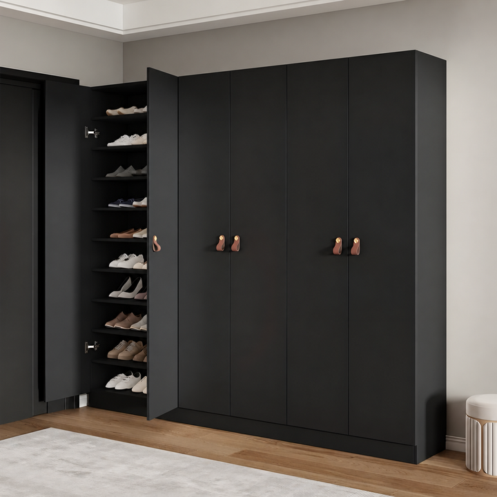 SOLENO Modern Full Height Shoe Cabinet - Urban Mood Singapore