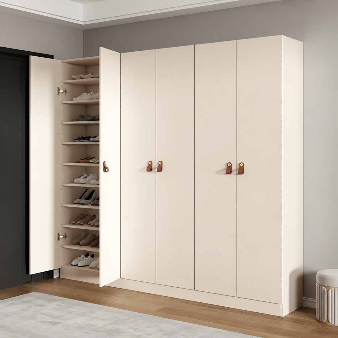SOLENO Modern Full Height Shoe Cabinet - Urban Mood Singapore