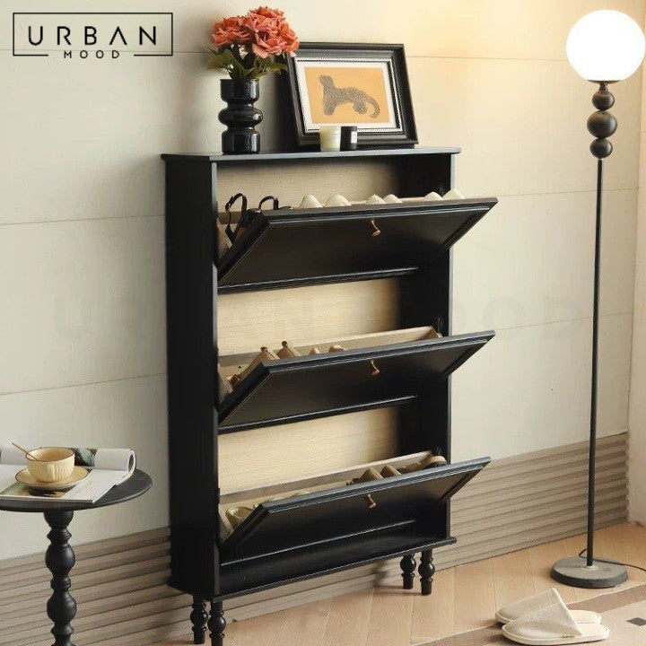 SOLIMAN Victorian Slim Shoe Cabinet