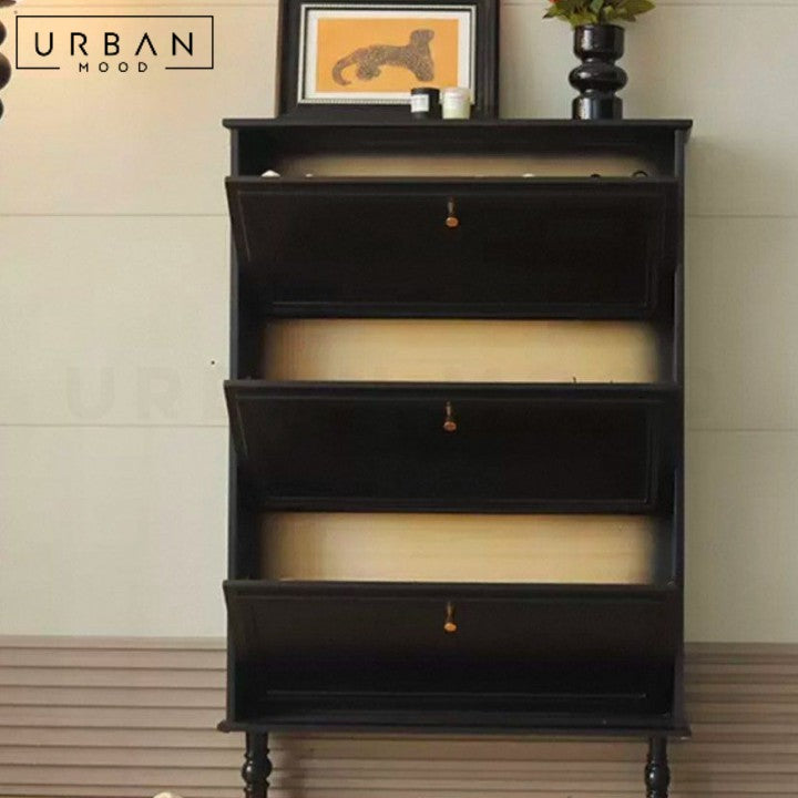 SOLIMAN Victorian Slim Shoe Cabinet