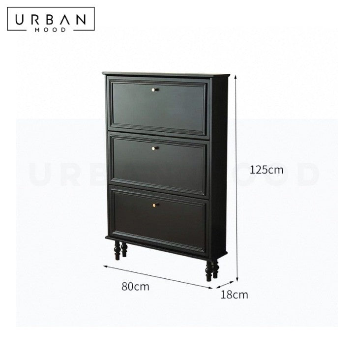 SOLIMAN Victorian Slim Shoe Cabinet