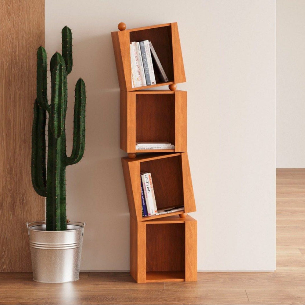SOLVANE Modern Solid Wood Bookshelf - Urban Mood Singapore