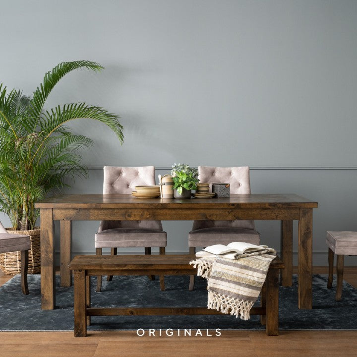 SONILA Rustic Solid Wood Bench