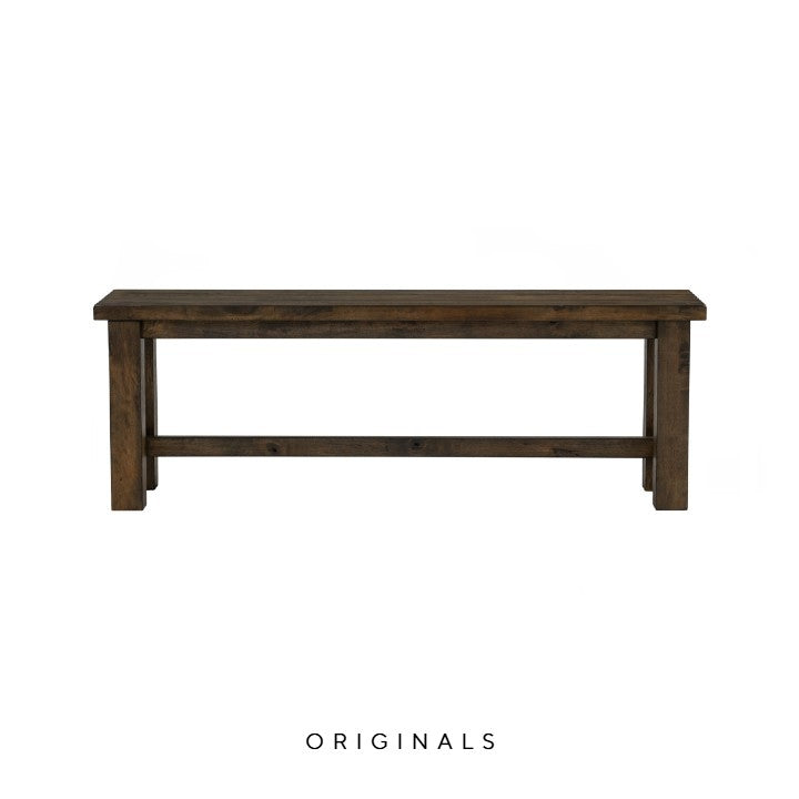 SONILA Rustic Solid Wood Bench