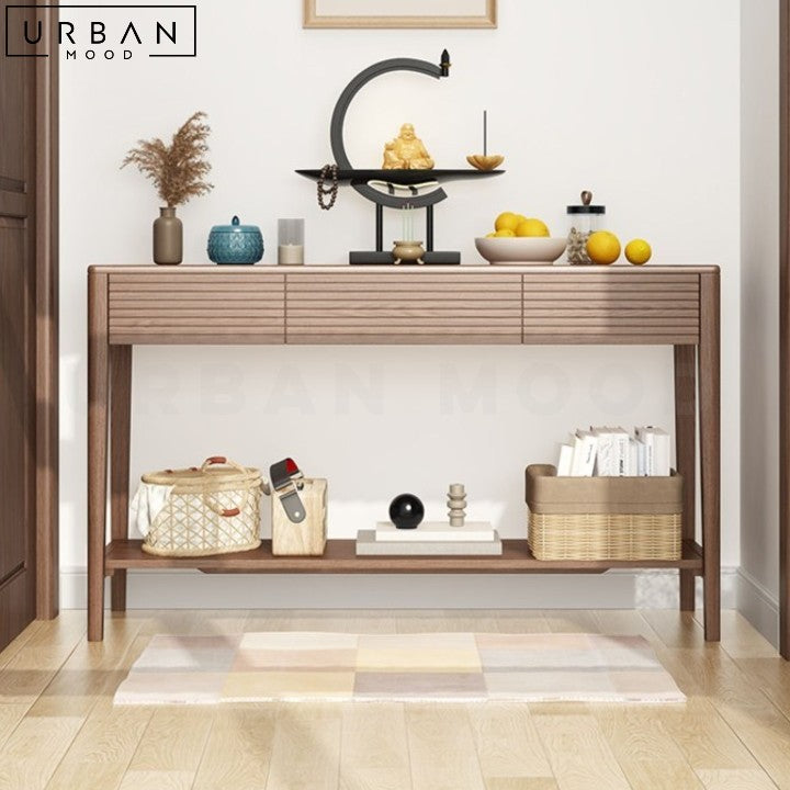 SONJA Modern Solid Wood Console Table