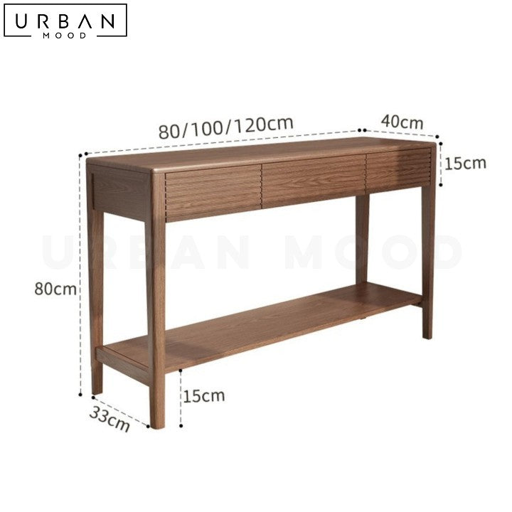 SONJA Modern Solid Wood Console Table