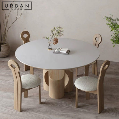 ASHWIN Modern Sintered Stone Round Dining Table