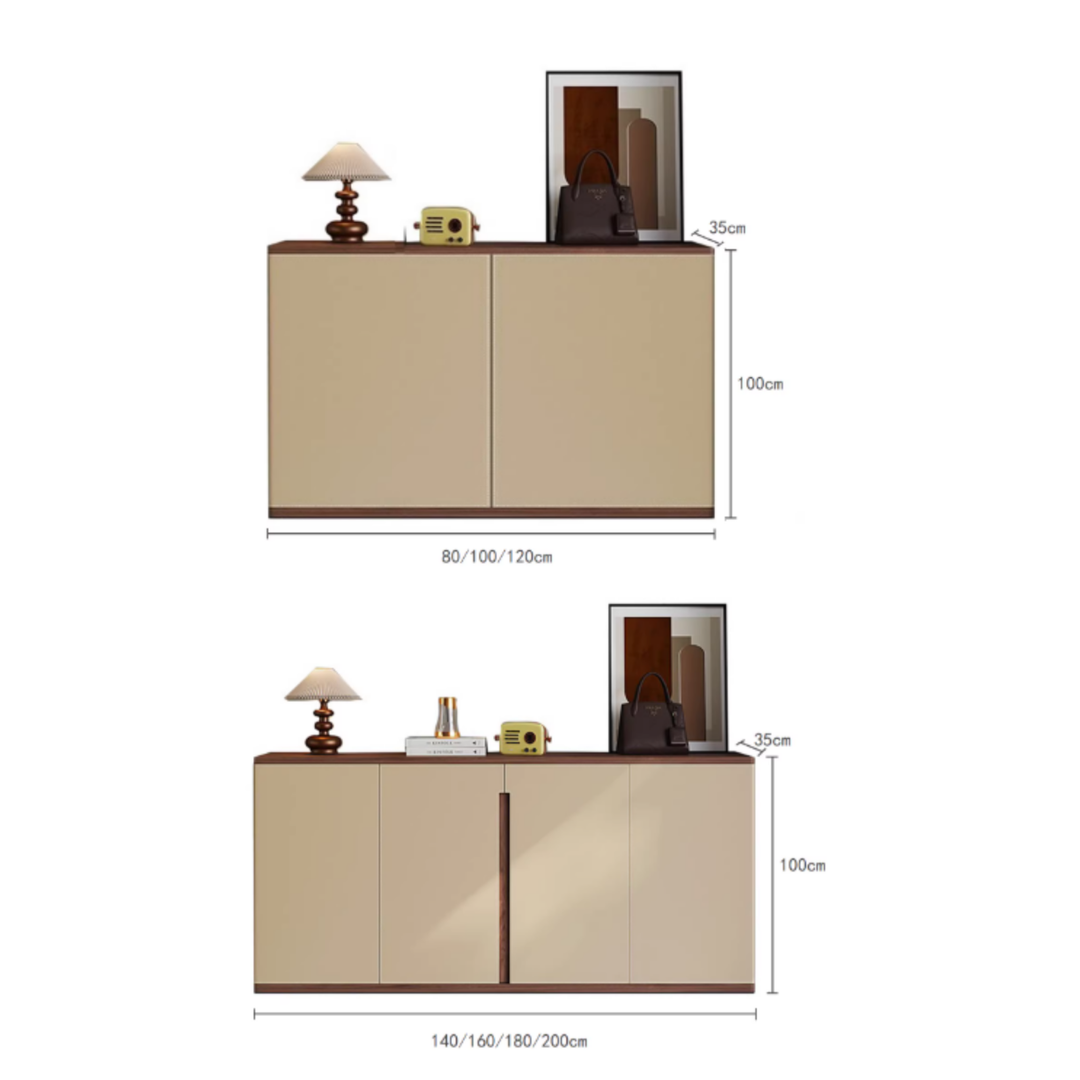 SORELLO Modern Saddle Leather Shoe Cabinet - Urban Mood Singapore