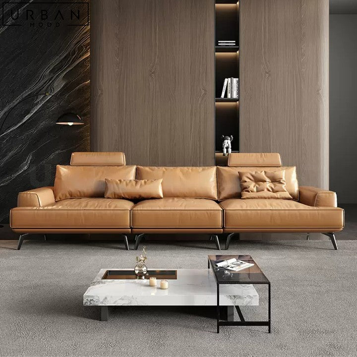 SORIA Modern Leather Sofa