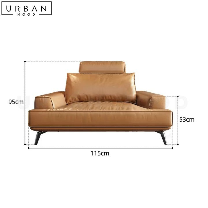 SORIA Modern Leather Sofa