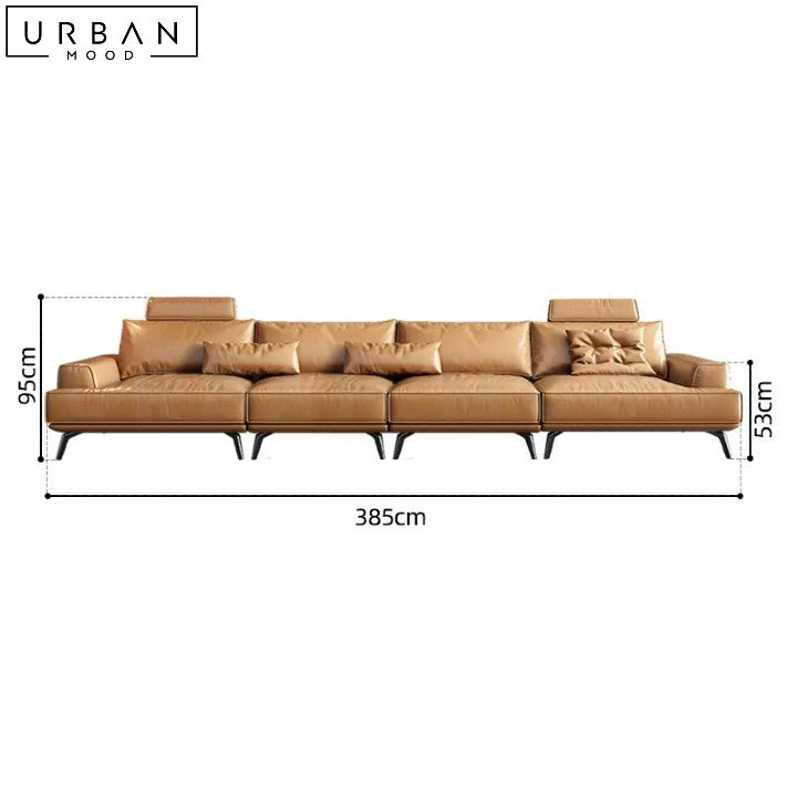 SORIA Modern Leather Sofa