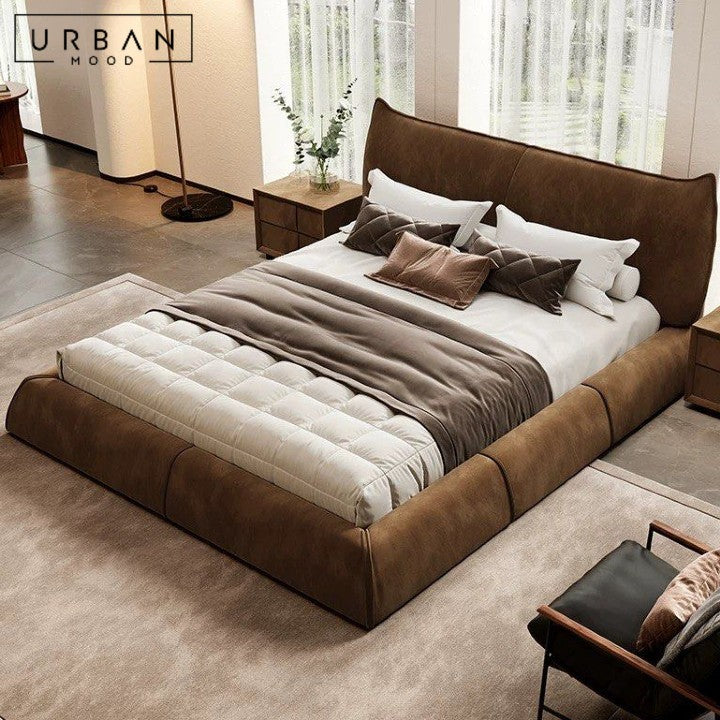 SORRA Modern Fabric Storage Bedframe (Scratch-Resistant)