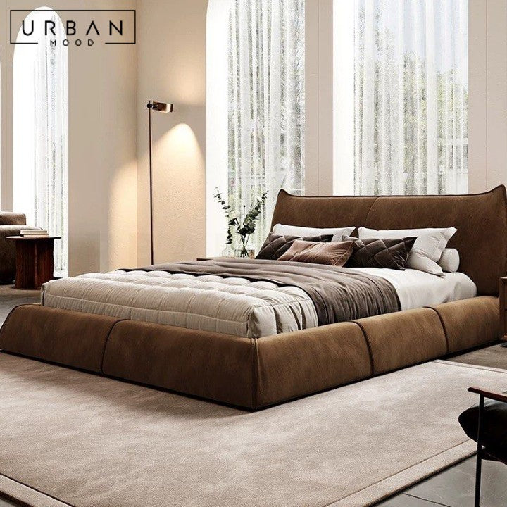 SORRA Modern Fabric Storage Bedframe (Scratch-Resistant)