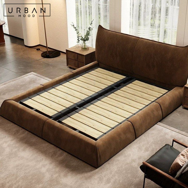 SORRA Modern Fabric Storage Bedframe (Scratch-Resistant)