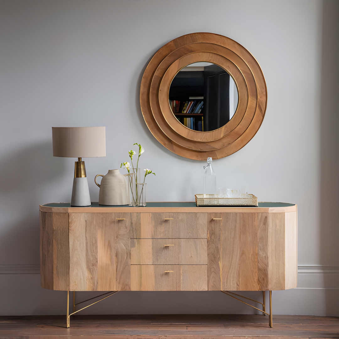 SORUKI Modern Round Wall Mirror - Urban Mood Singapore