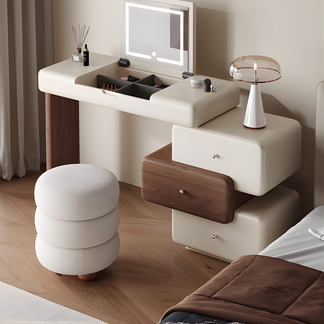 SORVELL Modern Minimalist Vanity Table with Storage Drawers - Urban Mood Singapore