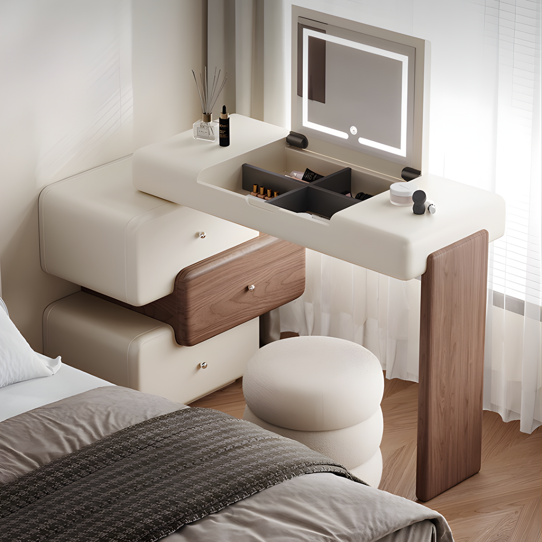 SORVELL Modern Minimalist Vanity Table with Storage Drawers - Urban Mood Singapore