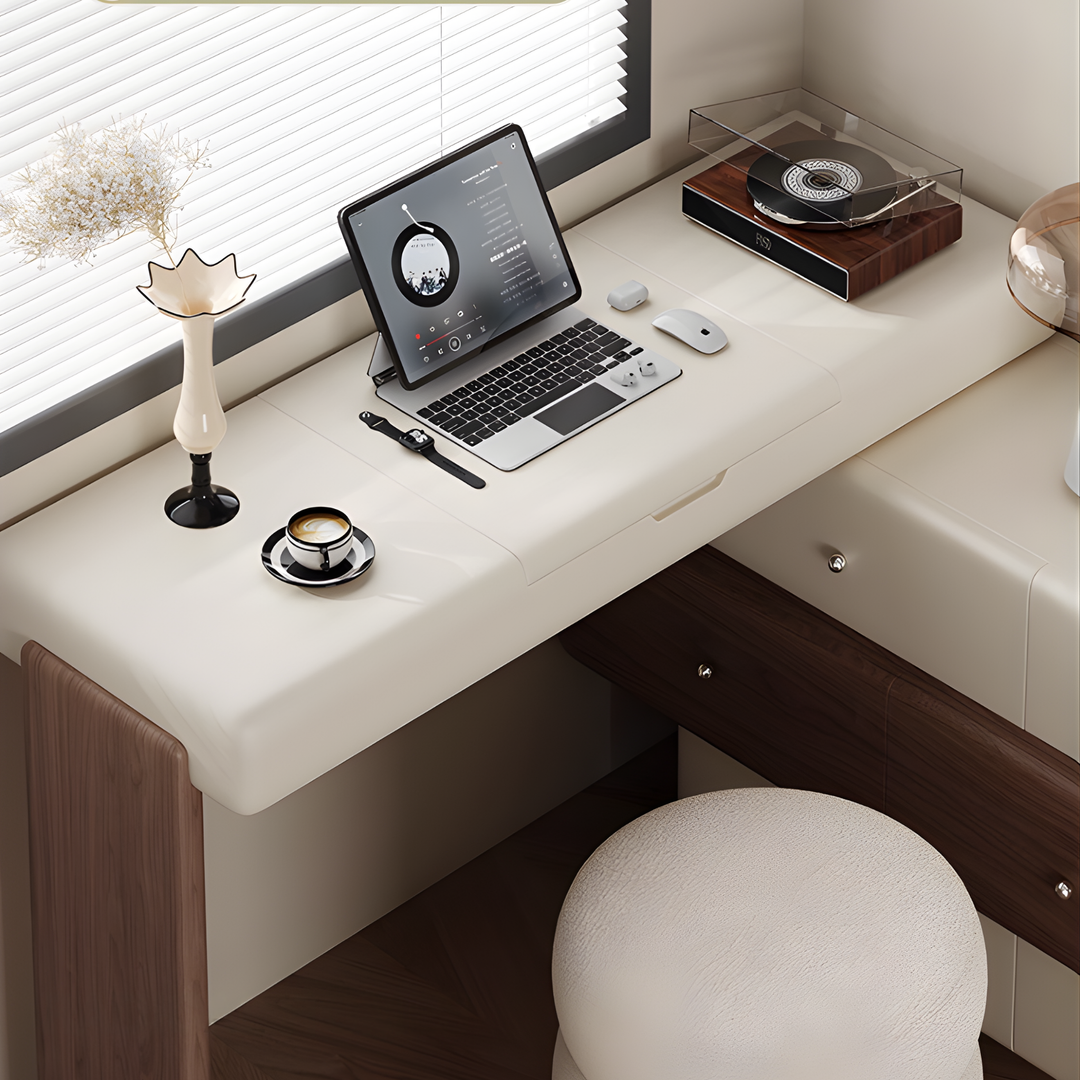 SORVELL Modern Minimalist Vanity Table with Storage Drawers - Urban Mood Singapore