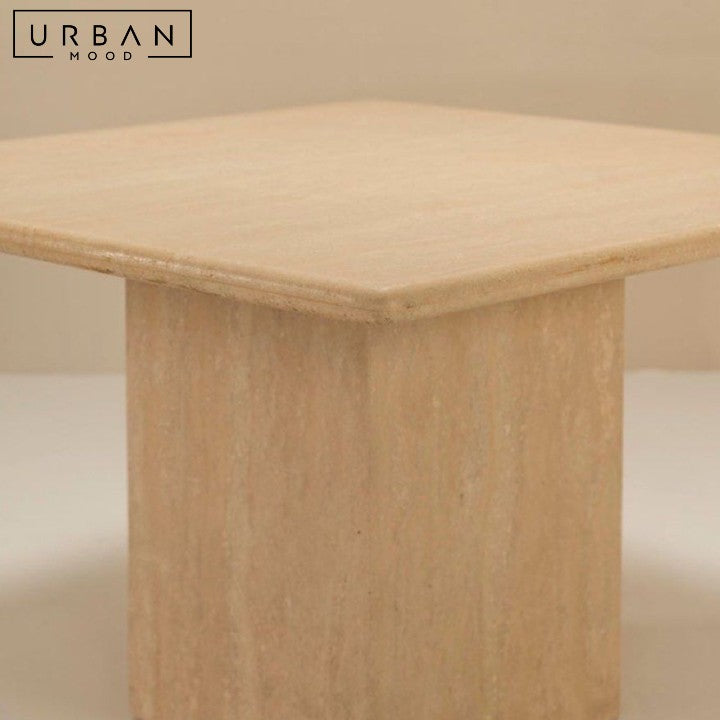 SOTO Wabi Sabi Travertine Dining Table