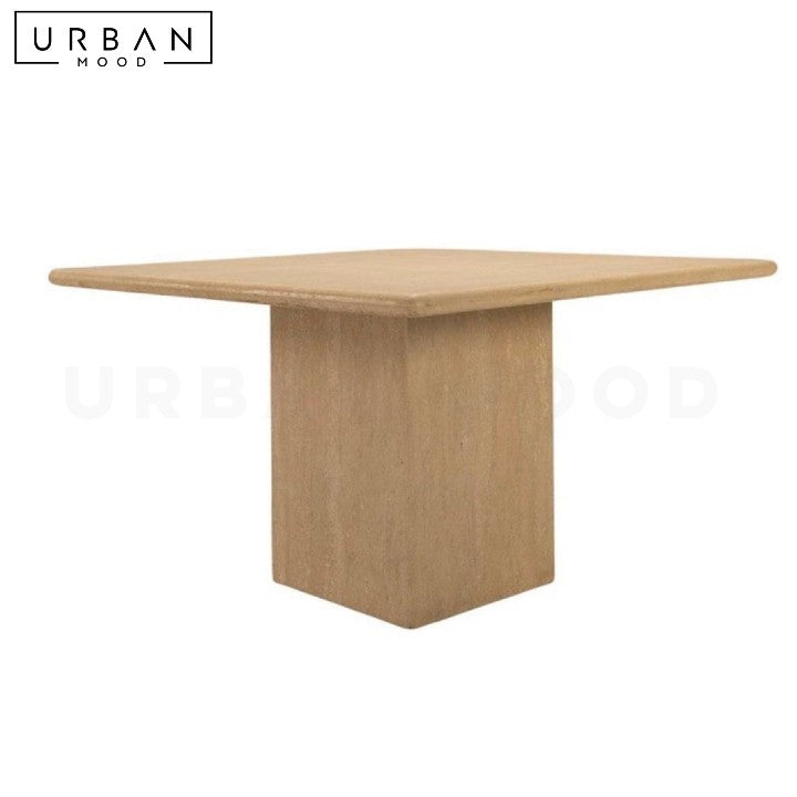 SOTO Wabi Sabi Travertine Dining Table