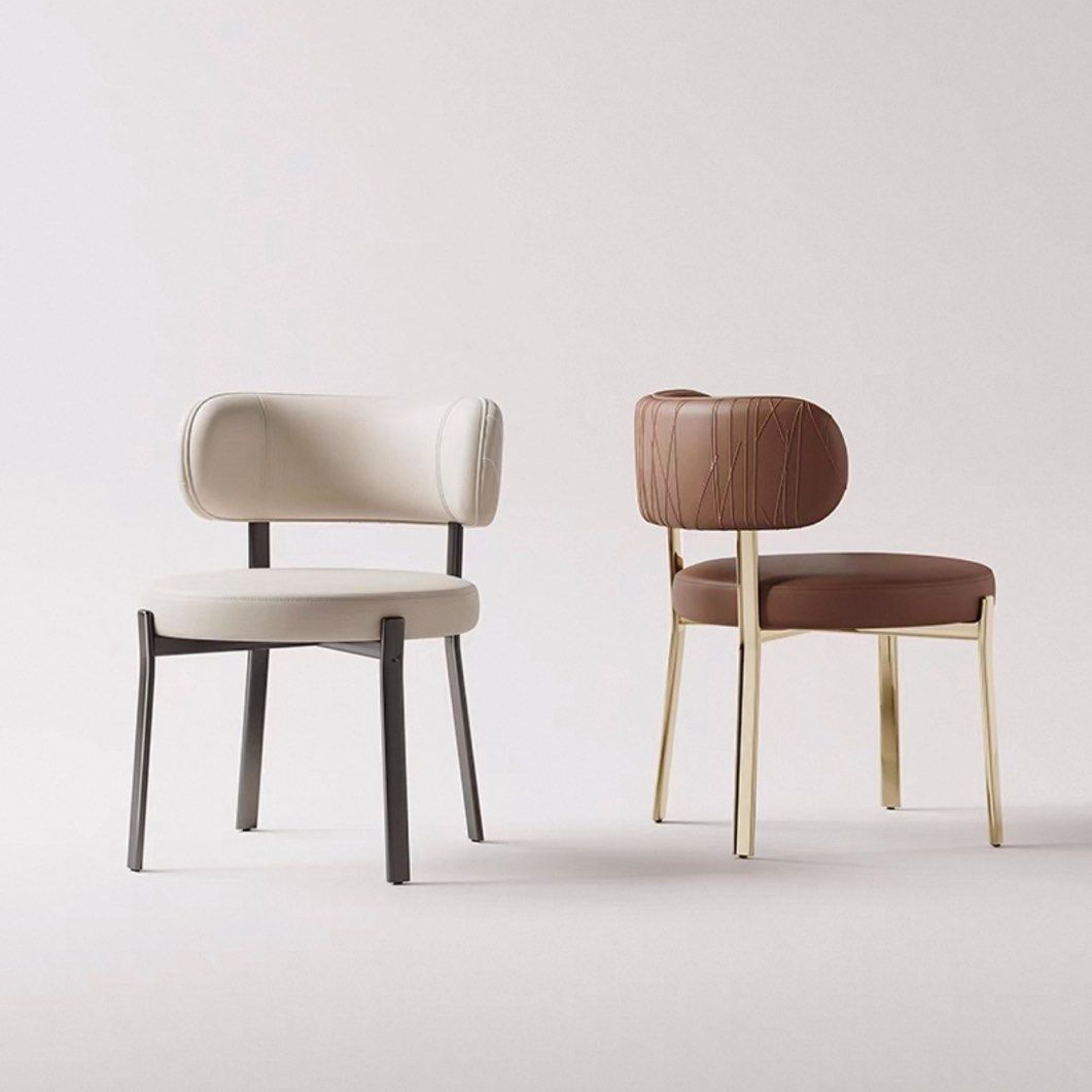 SOVEN Modern Leather Dining Chair - Urban Mood Singapore