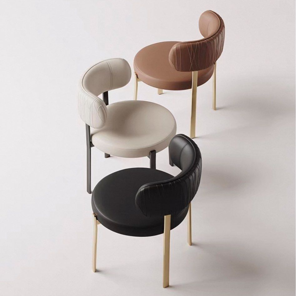 SOVEN Modern Leather Dining Chair - Urban Mood Singapore