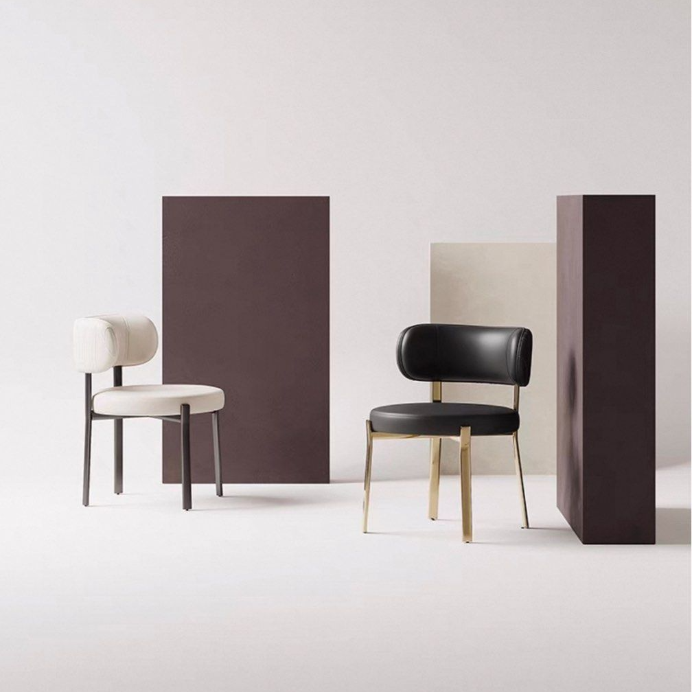SOVEN Modern Leather Dining Chair - Urban Mood Singapore