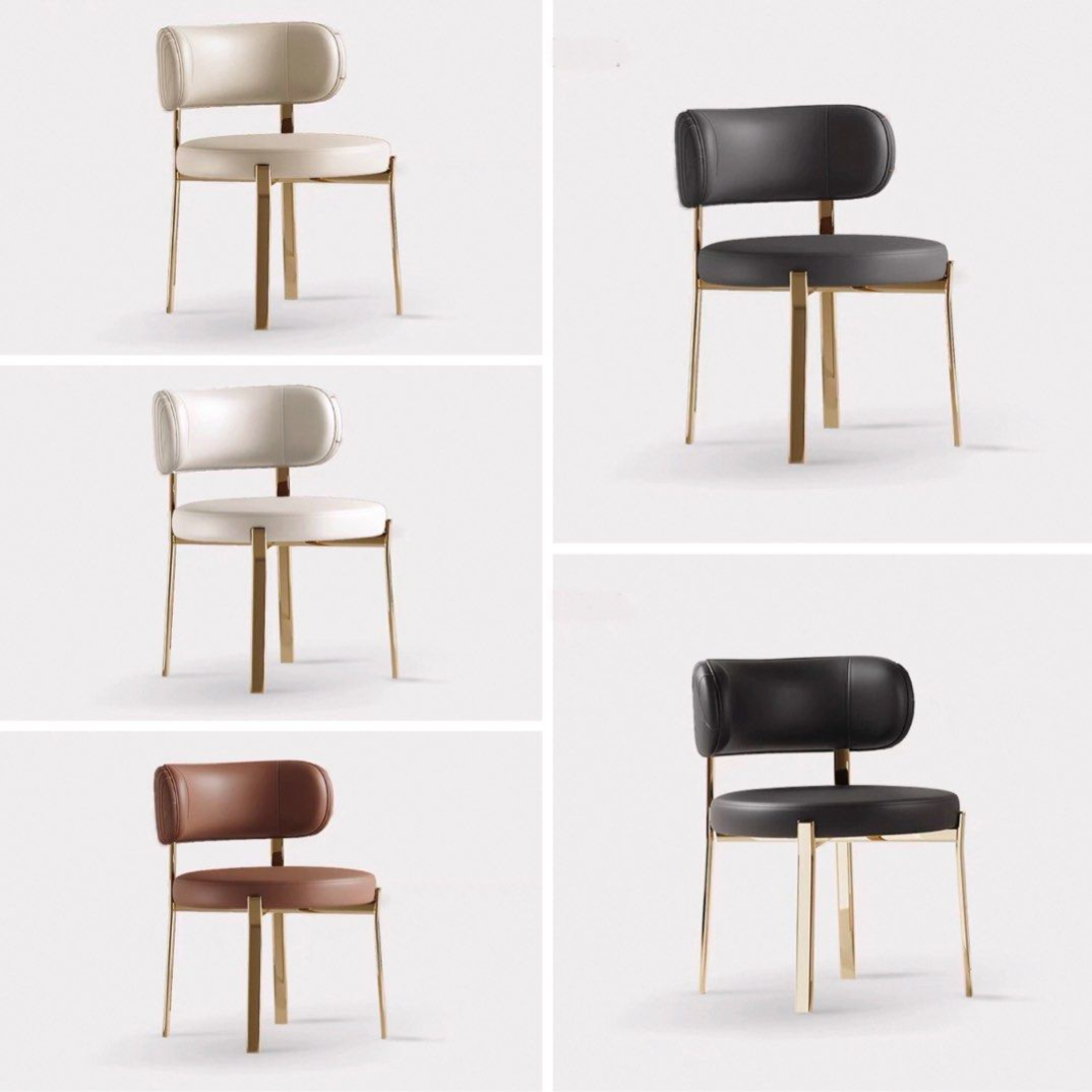 SOVEN Modern Leather Dining Chair - Urban Mood Singapore