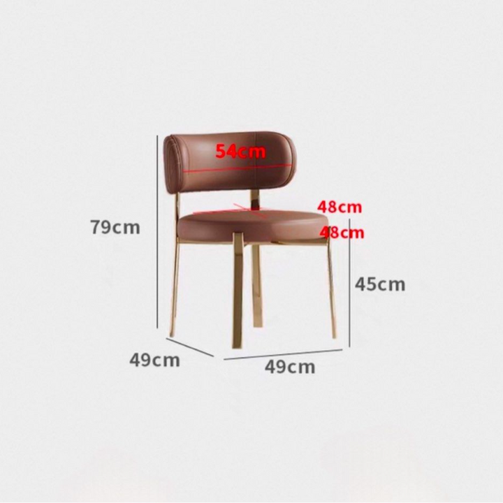 SOVEN Modern Leather Dining Chair - Urban Mood Singapore