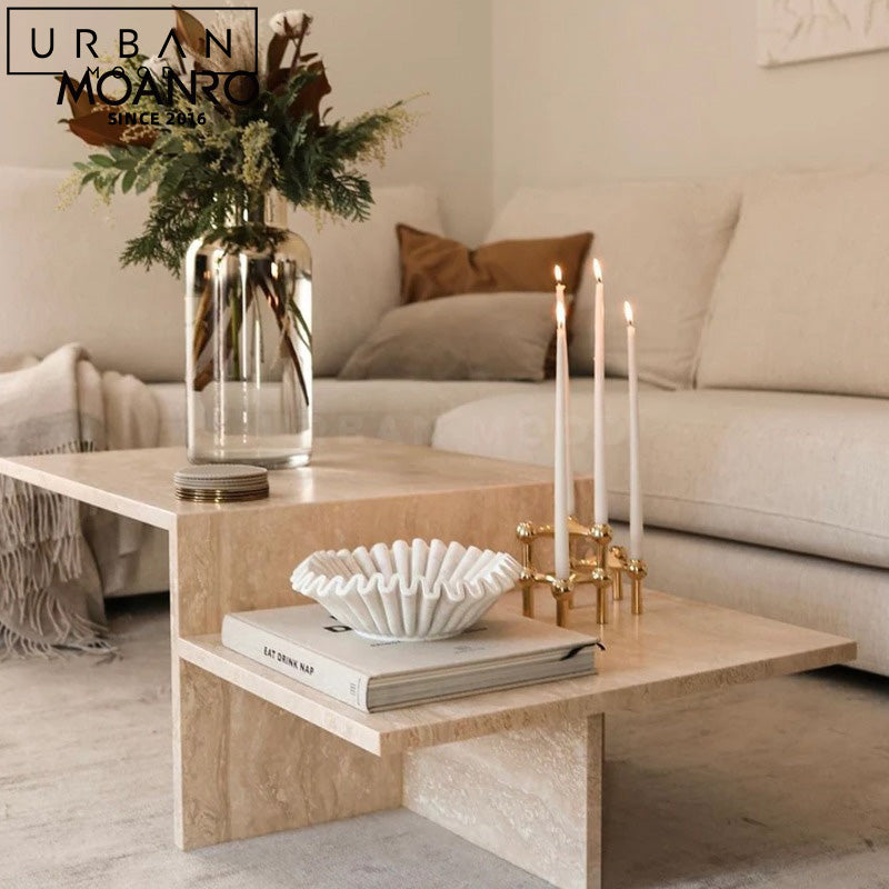 SPALL Modern Travertine Coffee Table – Urban Mood