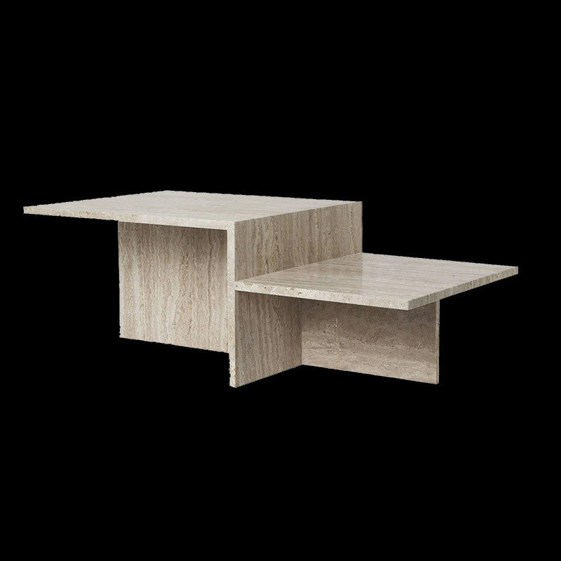 SPALL Modern Travertine Coffee Table