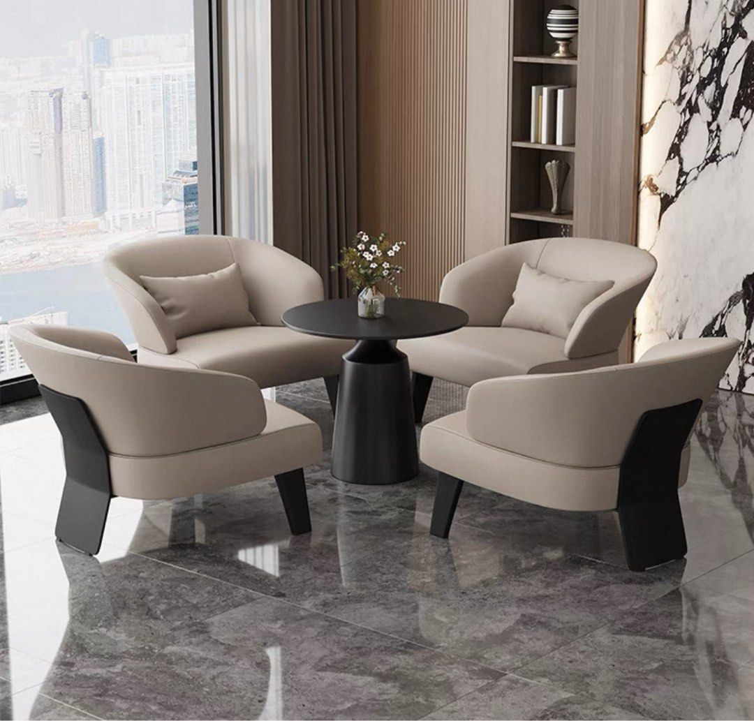 SPIRE Modern Leather Lounge Chair - Urban Mood Singapore
