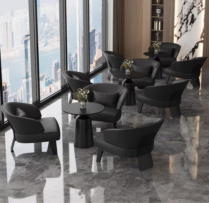 SPIRE Modern Leather Lounge Chair - Urban Mood Singapore