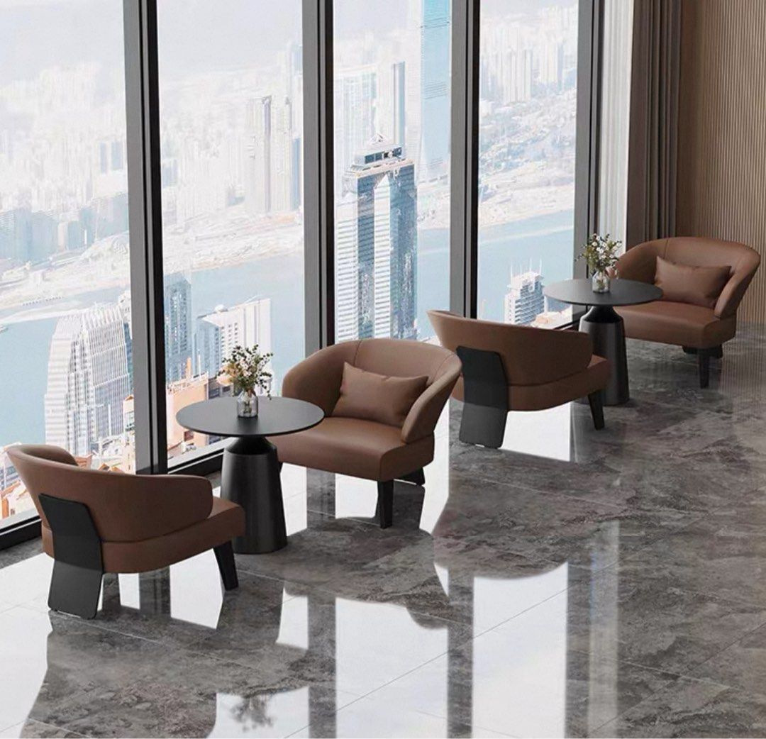 SPIRE Modern Leather Lounge Chair - Urban Mood Singapore