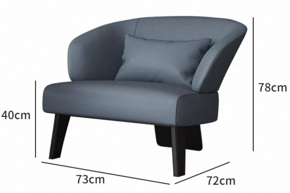 SPIRE Modern Leather Lounge Chair - Urban Mood Singapore