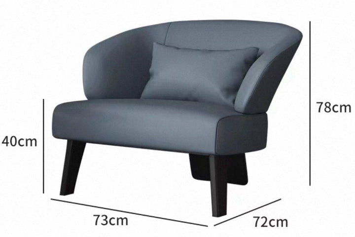 SPIRE Modern Leather Lounge Chair - Urban Mood Singapore