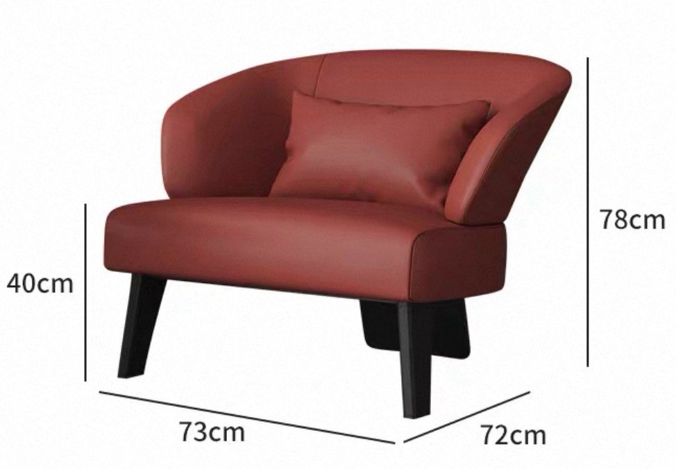 SPIRE Modern Leather Lounge Chair - Urban Mood Singapore