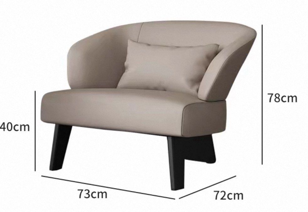 SPIRE Modern Leather Lounge Chair - Urban Mood Singapore